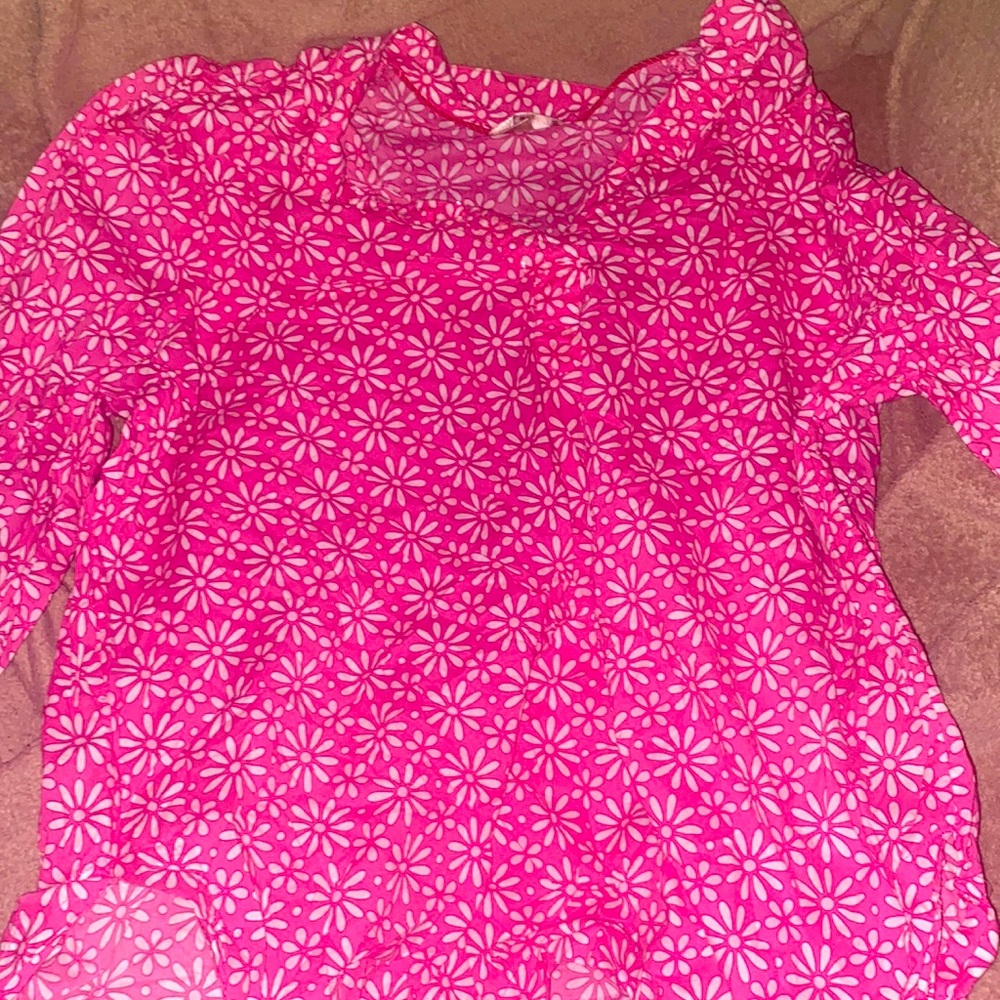 Pink Elbow length shirt
